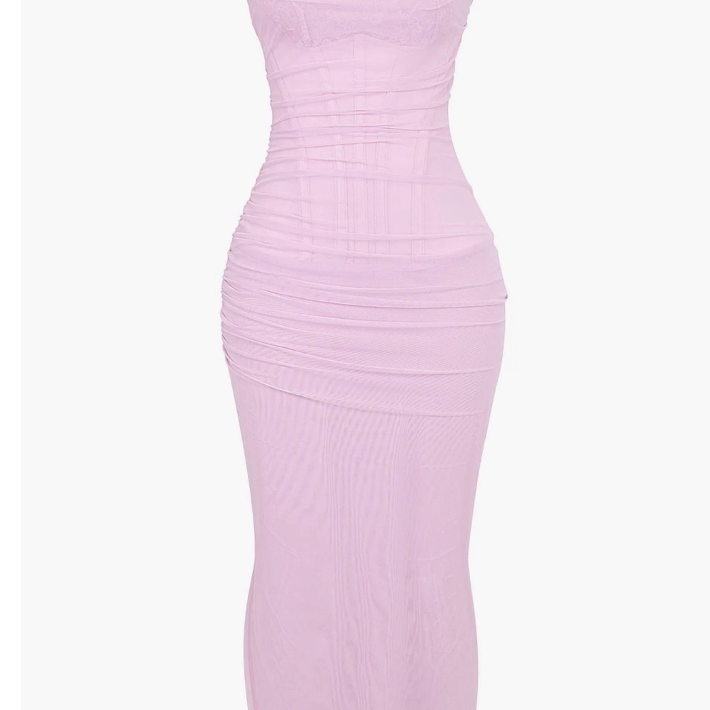 House of CB Nalini mesh corset gown L+